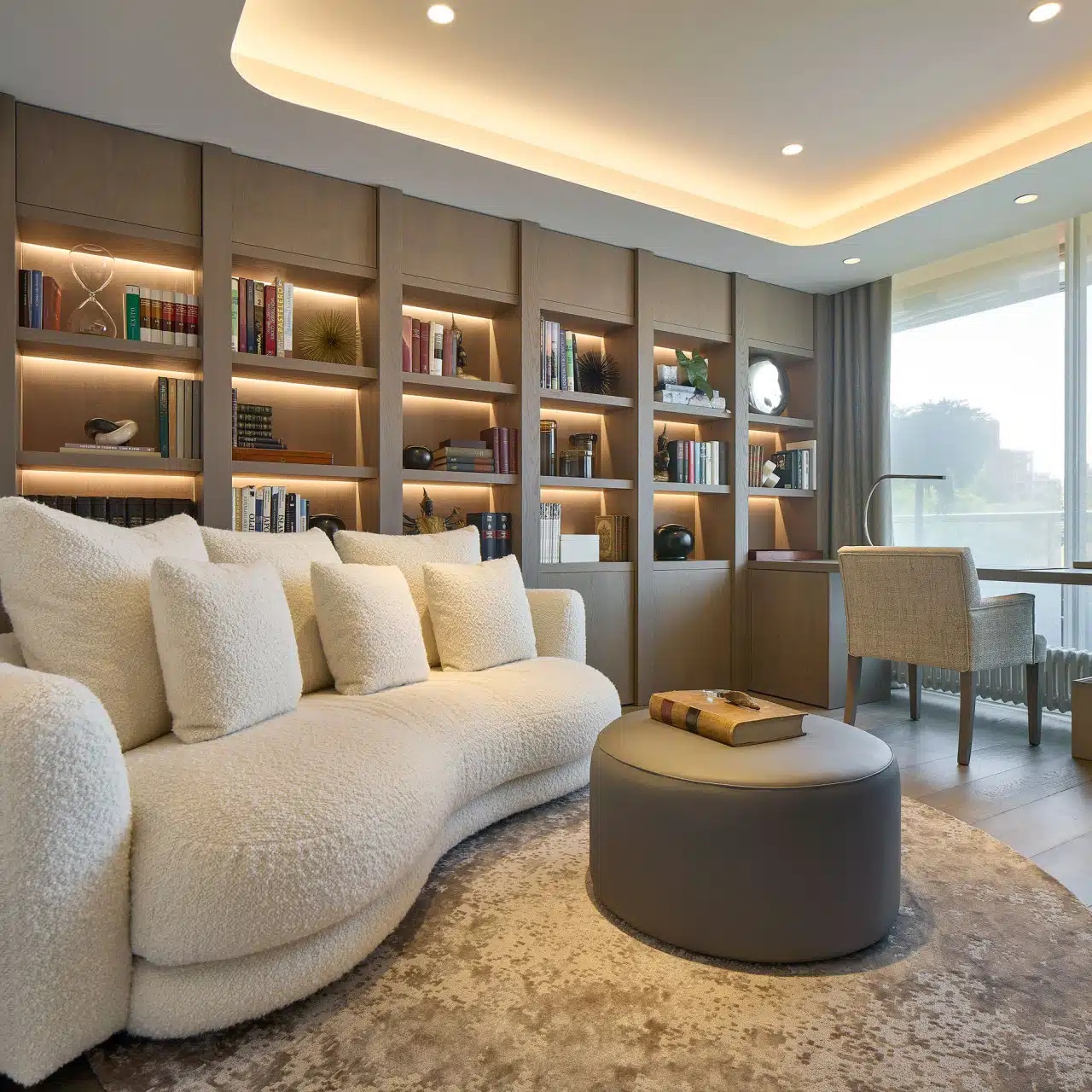 Một chút phong cách với sách trang trí bàn phòng khách