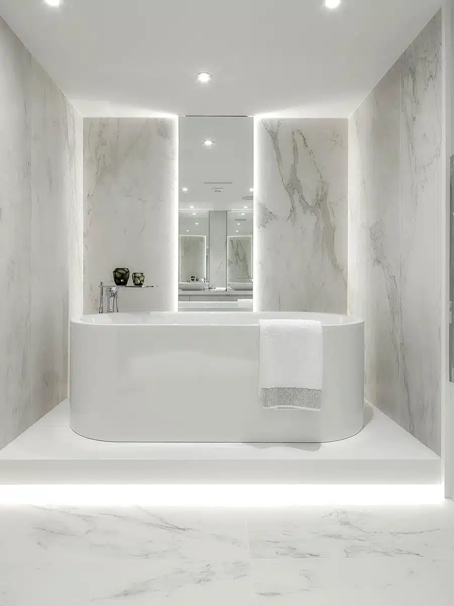 Thiết kế phòng tắm có bồn tắm sang trọng đẹp | Trọng Interior