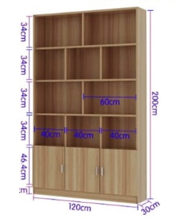 Tủ kệ gỗ công nghiệp 1m2 trưng bày mỹ phẩm KTB7
