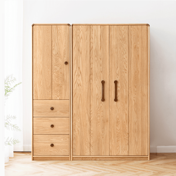 Tủ quần áo gia đình bằng gỗ tự nhiên