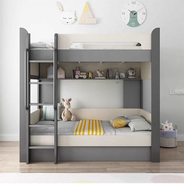 Giường gỗ 2 tầng gỗ MDF cá tính