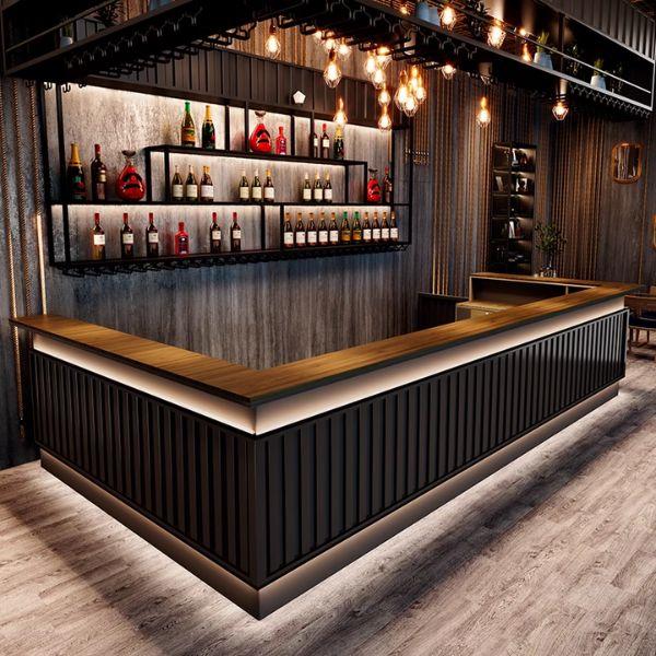 Quày bar nhà hàng vintage