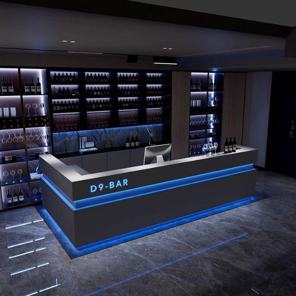 Mẫu quày bar quán rưu hiện đại