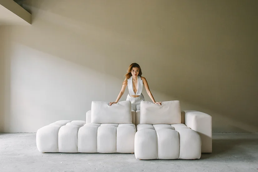 Bộ SOFA Góc Phòng khách Phong cách Wabi