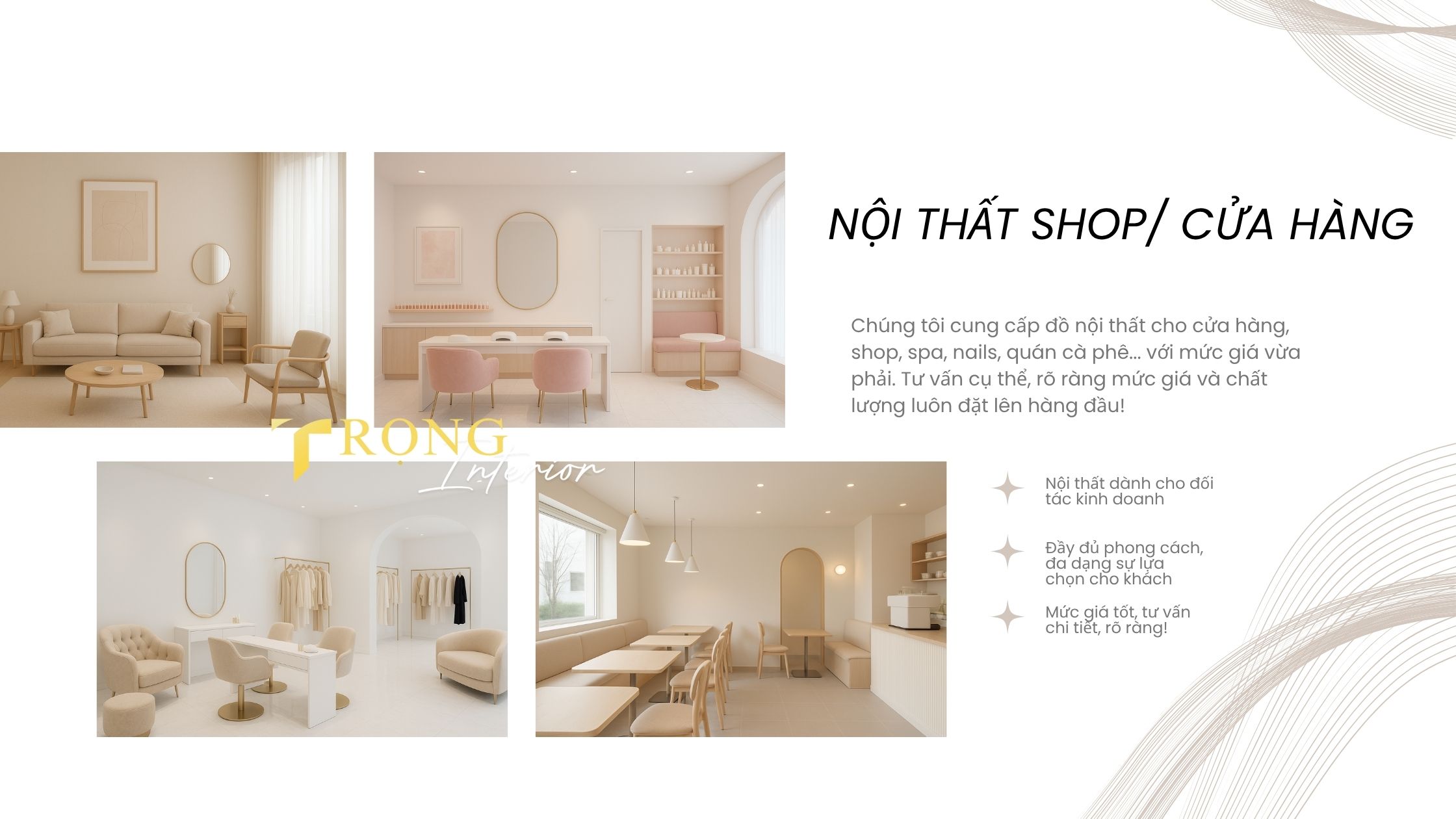 nội thất shop cửa hàng trọn gói _ trọng interior